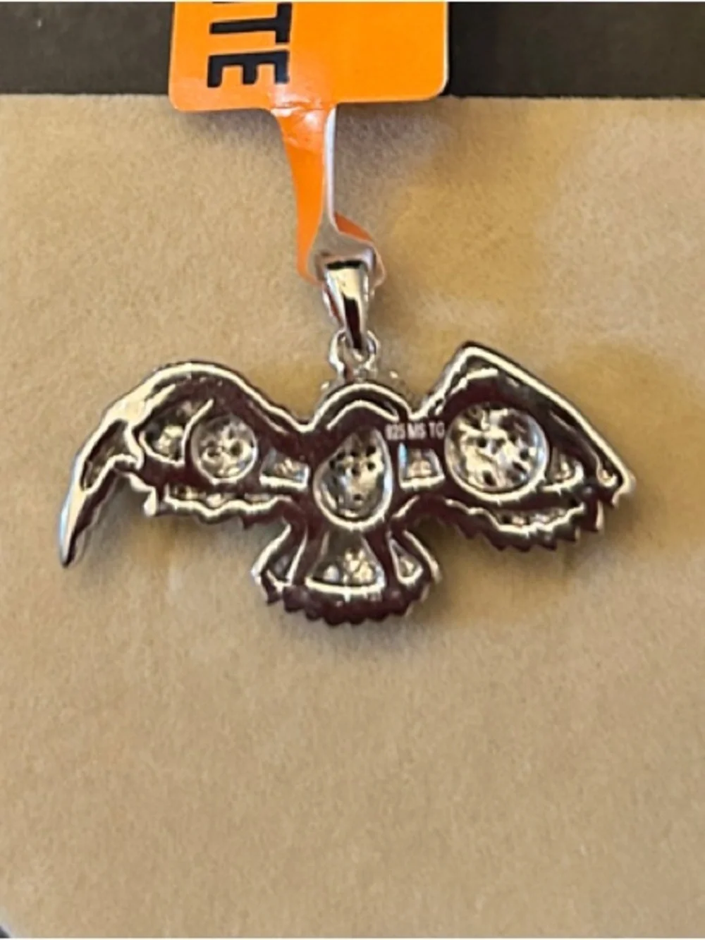 2.00CTW Pave’ Moissanite Owl 🦉 Pendant Necklace set in 925 Sterling Silver